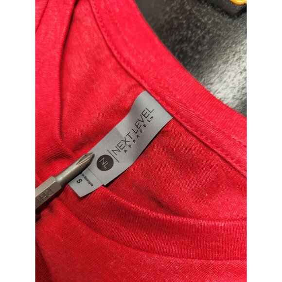 Mi Niña Tortilla Chips Promo T-Shirt Next Level S Red Cotton Blend - Picture 5 of 5